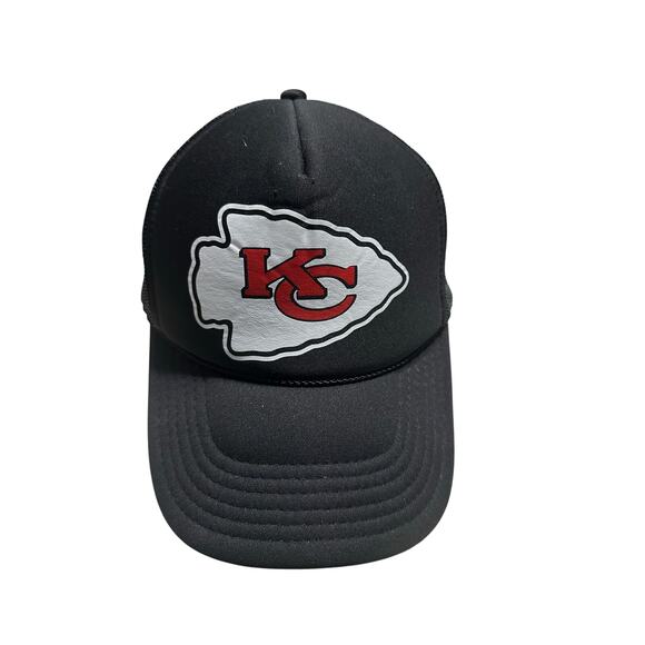 OTTO Accessories - Otto KC Kansas City Chiefs Trucker Hat One-Size Snapback Cap Football NFL Black